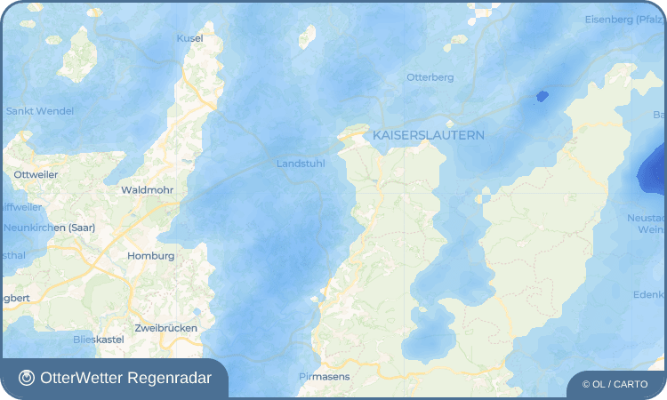 OtterWetter Regenradar-Widget Queidersbach