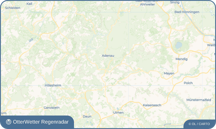 OtterWetter Regenradar-Widget Quiddelbach