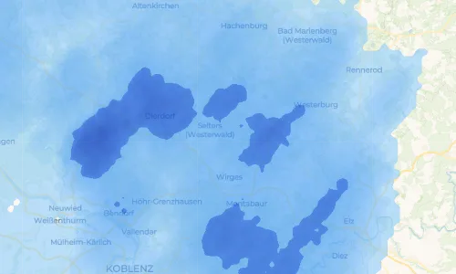 Regenradar Vorschaubild - Aktuelle Niederschläge in Quirnbach und Umgebung