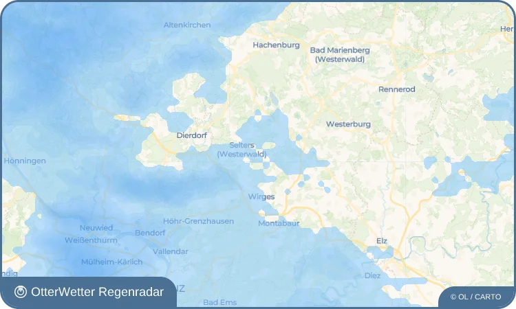 Wetter-Widget-Vorschau mit Vorhersagedaten für Quirnbach