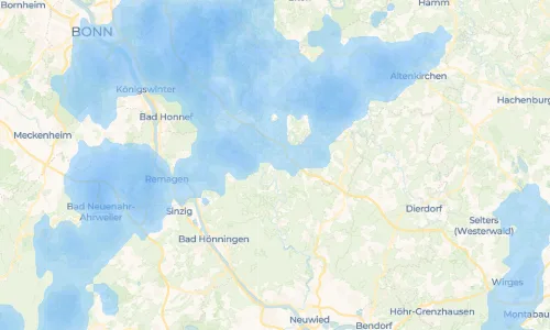 Regenradar Vorschaubild - Aktuelle Niederschläge in Rahms und Umgebung