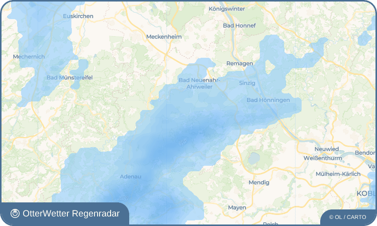 OtterWetter Regenradar-Widget Ramersbach