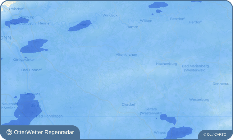 OtterWetter Regenradar-Widget Ratzert
