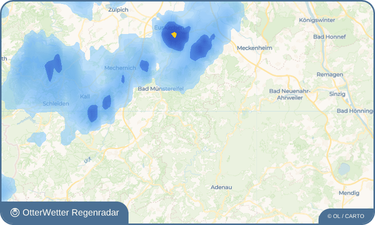 Widget-Vorschau für Reckerscheid Wetter-Widget-Vorschau mit Vorhersagedaten für Reckerscheid