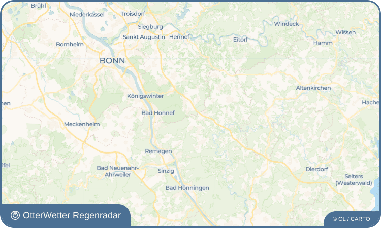 OtterWetter Regenradar-Widget Rederscheid