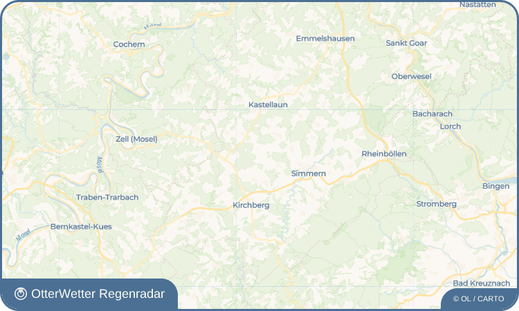 OtterWetter Regenradar-Widget Reich