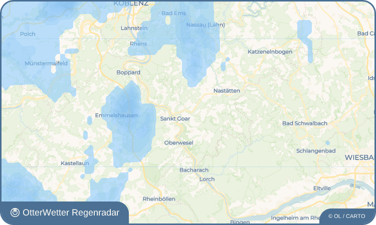 OtterWetter Regenradar-Widget Reichenberg