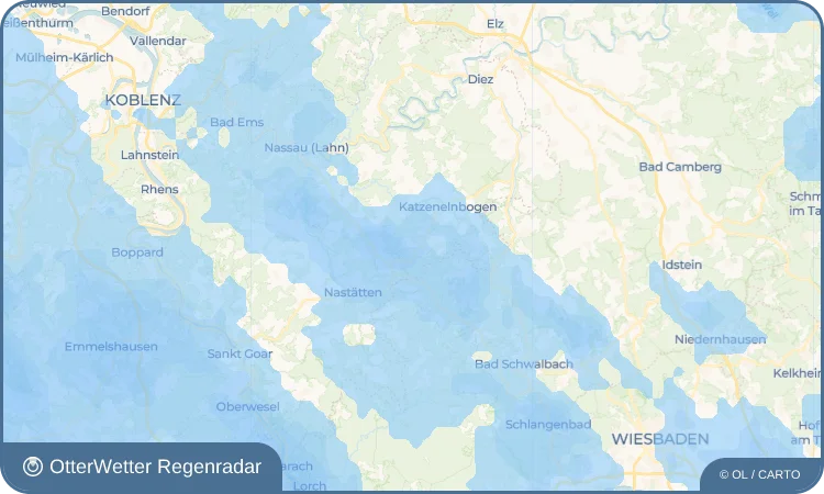Wetter-Widget-Vorschau mit Vorhersagedaten für Rettert