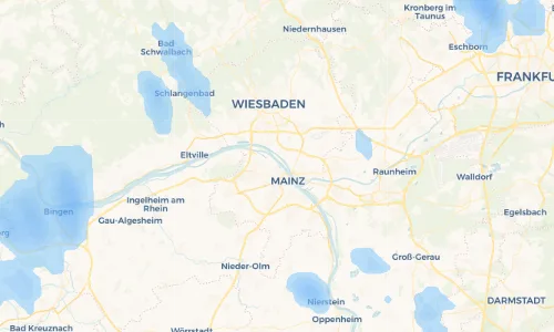 Regenradar Vorschaubild - Aktuelle Niederschläge in Rheinallee IV und Umgebung