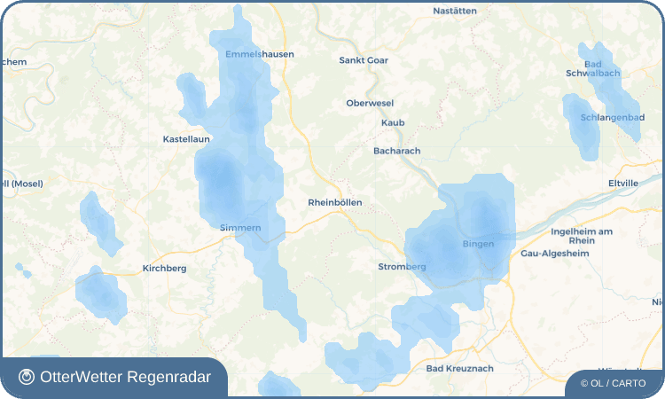 OtterWetter Regenradar-Widget Rheinböllen