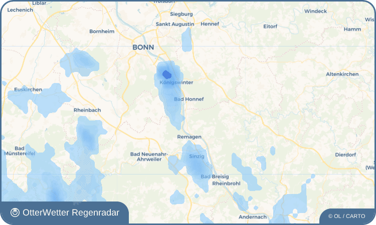 Widget-Vorschau für Rheinbreitbach Wetter-Widget-Vorschau mit Vorhersagedaten für Rheinbreitbach