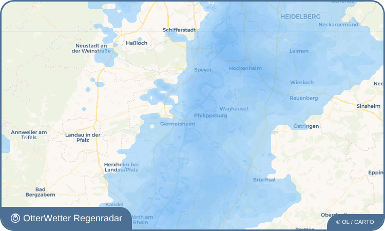 Wetter-Widget-Vorschau mit Vorhersagedaten für Rheinsheim