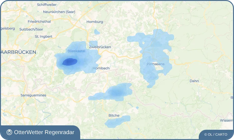 Wetter-Widget-Vorschau mit Vorhersagedaten für Riedelberg
