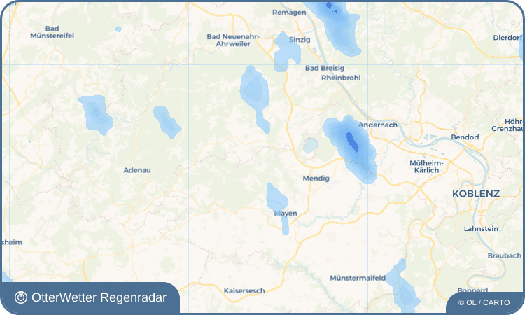 OtterWetter Regenradar-Widget Rieden