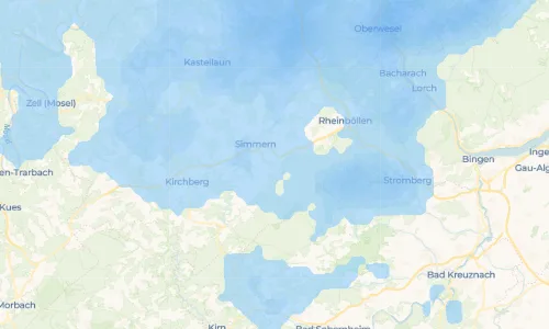 Regenradar Riesweiler: aktuelle Niederschläge in Riesweiler und Umgebung, Stand 18. Oktober 2026 um 6:45 Uhr