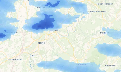 Regenradar Riol: aktuelle Niederschläge in Riol und Umgebung, Stand 18. Oktober 2026 um 6:45 Uhr