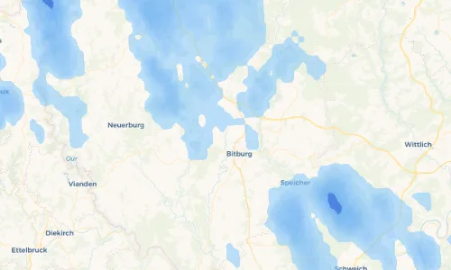 Regenradar Vorschaubild - Aktuelle Niederschläge in Rittersdorf und Umgebung