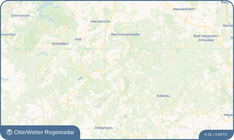 OtterWetter Regenradar-Widget Rohr