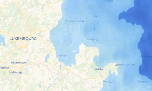 Regenradar Vorschaubild - Aktuelle Niederschläge in Rommelfangen und Umgebung