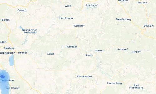 Regenradar Vorschaubild - Aktuelle Niederschläge in Rosbach und Umgebung