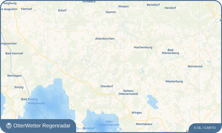 Wetter-Widget-Vorschau mit Vorhersagedaten für Roßbach