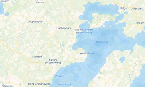Regenradar-Vorschau: aktuelle Niederschläge in Rotenhain und Umgebung