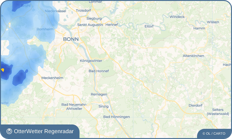 OtterWetter Regenradar-Widget Rottbitze
