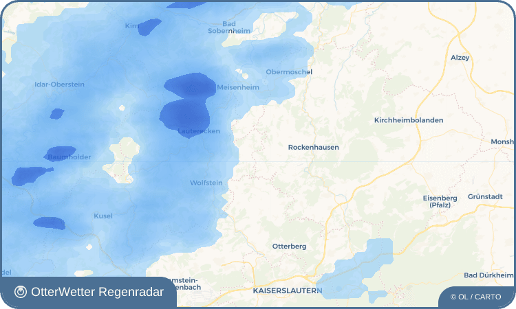 OtterWetter Regenradar-Widget Rudolphskirchen