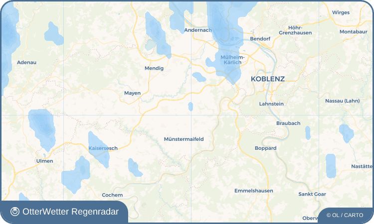 OtterWetter Regenradar-Widget Rüber