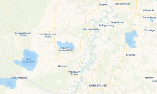 Regenradar Vorschaubild - Aktuelle Niederschläge in Rülzheim und Umgebung