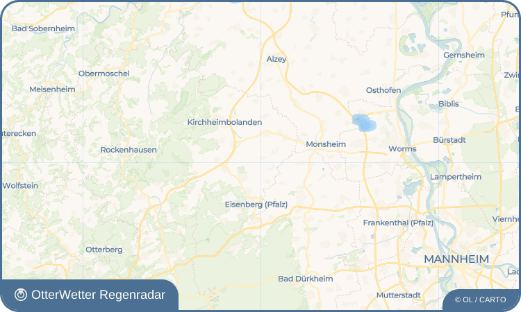 OtterWetter Regenradar-Widget Rüssingen