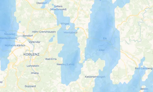 Regenradar Vorschaubild - Aktuelle Niederschläge in Ruppenrod und Umgebung
