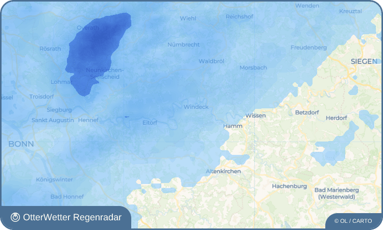 OtterWetter Regenradar-Widget Saal