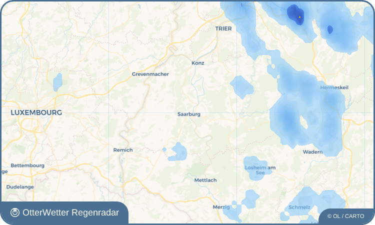 Widget-Vorschau für Saarburg Wetter-Widget-Vorschau mit Vorhersagedaten für Saarburg