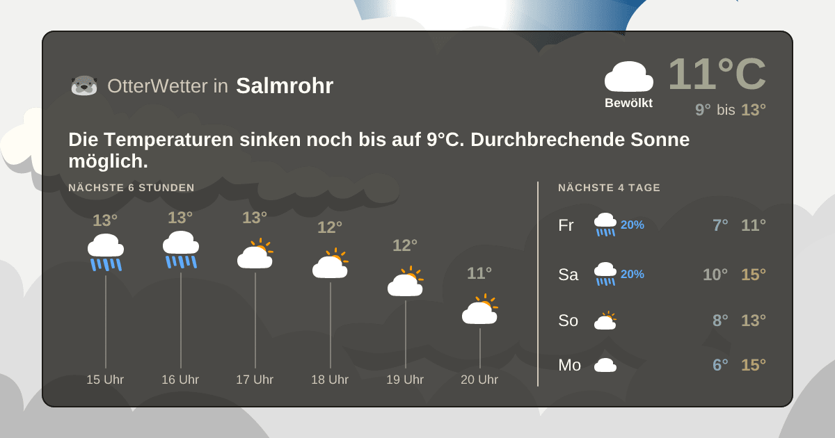 OtterWetter-Widget Salmrohr