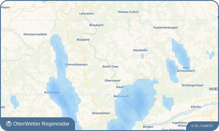 OtterWetter Regenradar-Widget Sankt Goar