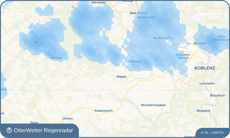 OtterWetter Regenradar-Widget Sankt Johann