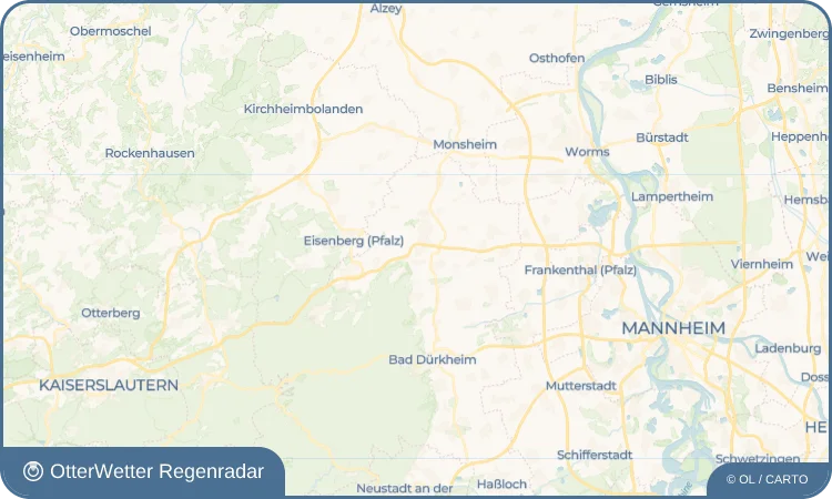 Wetter-Widget-Vorschau mit Vorhersagedaten für Sausenheim