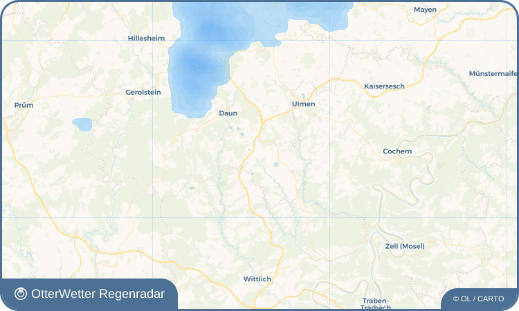 OtterWetter Regenradar-Widget Saxler