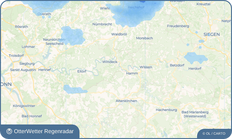 OtterWetter Regenradar-Widget Schabernack