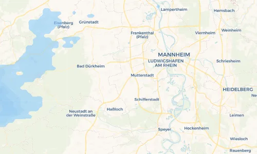 Regenradar Vorschaubild - Aktuelle Niederschläge in Schauernheim und Umgebung