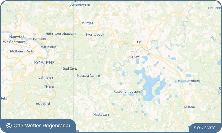 OtterWetter Regenradar-Widget Scheidt