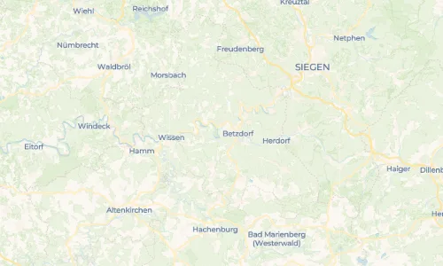 Regenradar Vorschaubild - Aktuelle Niederschläge in Scheuerfeld und Umgebung