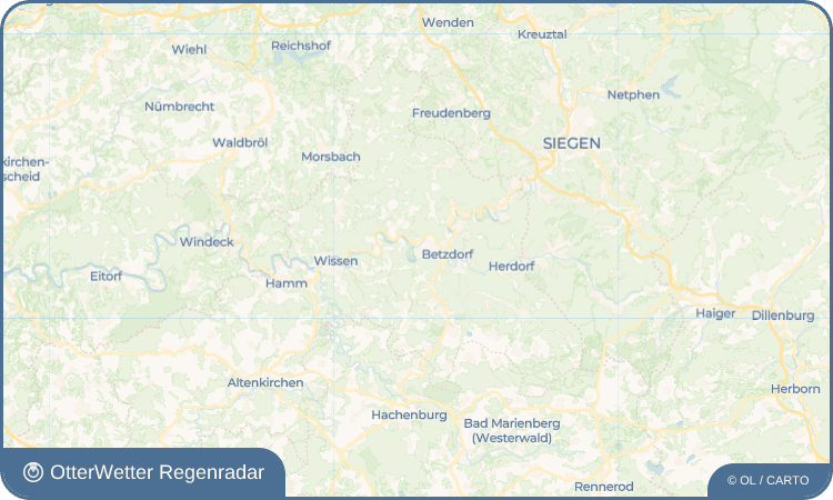 OtterWetter Regenradar-Widget Scheuerfeld