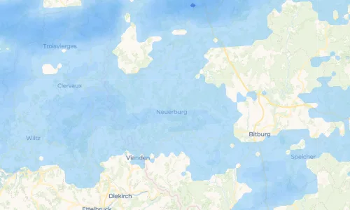 Regenradar-Vorschau: aktuelle Niederschläge in Scheuern und Umgebung