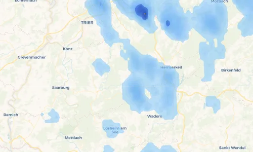 Regenradar Vorschaubild - Aktuelle Niederschläge in Schillingen und Umgebung