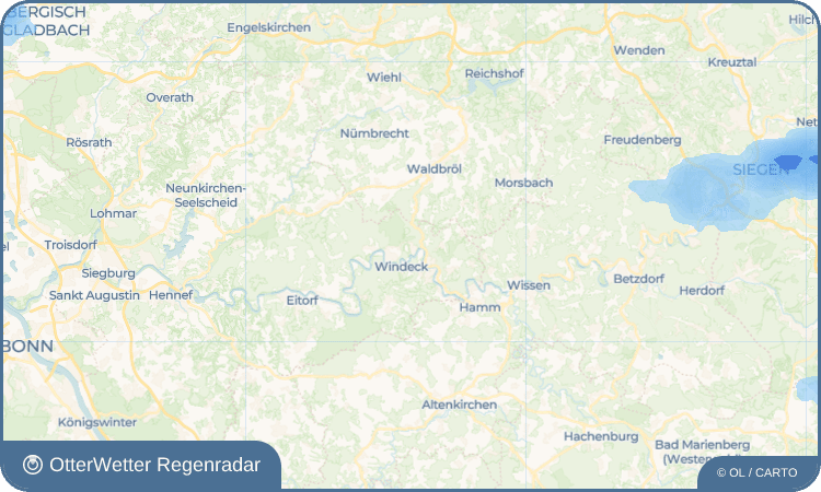 OtterWetter Regenradar-Widget Schladern