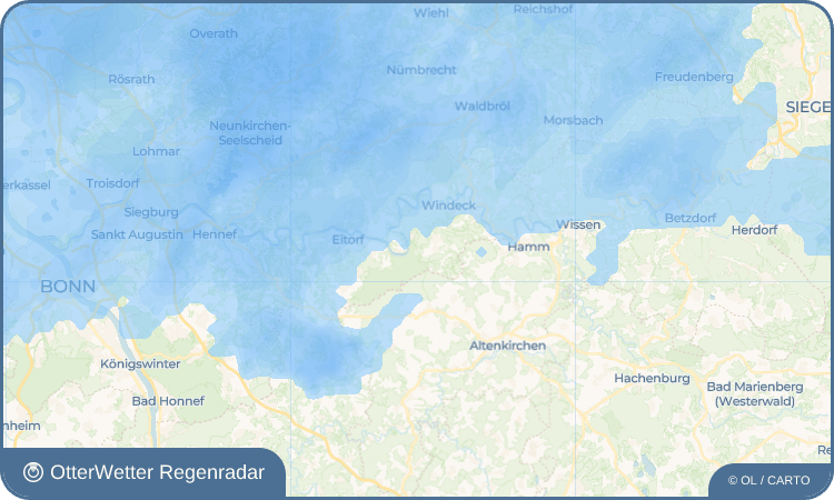 OtterWetter Regenradar-Widget Schneppe