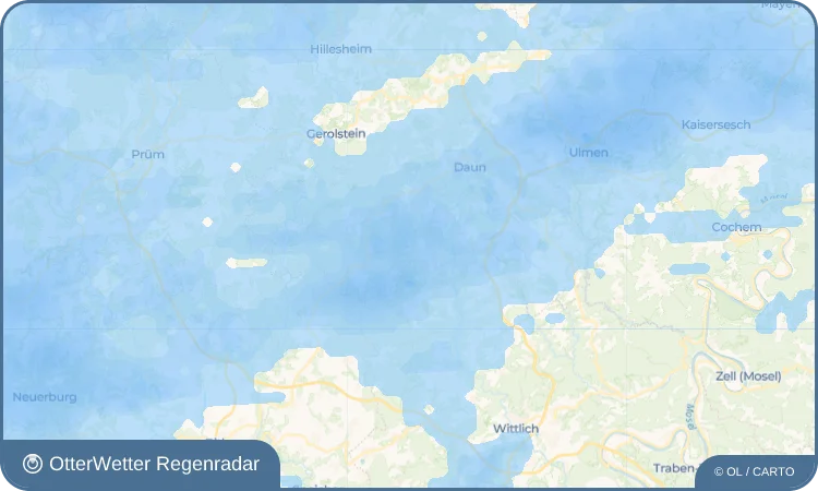 Wetter-Widget-Vorschau mit Vorhersagedaten für Schutz