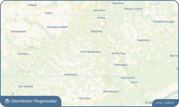 Widget-Vorschau für Schwall Wetter-Widget-Vorschau mit Vorhersagedaten für Schwall